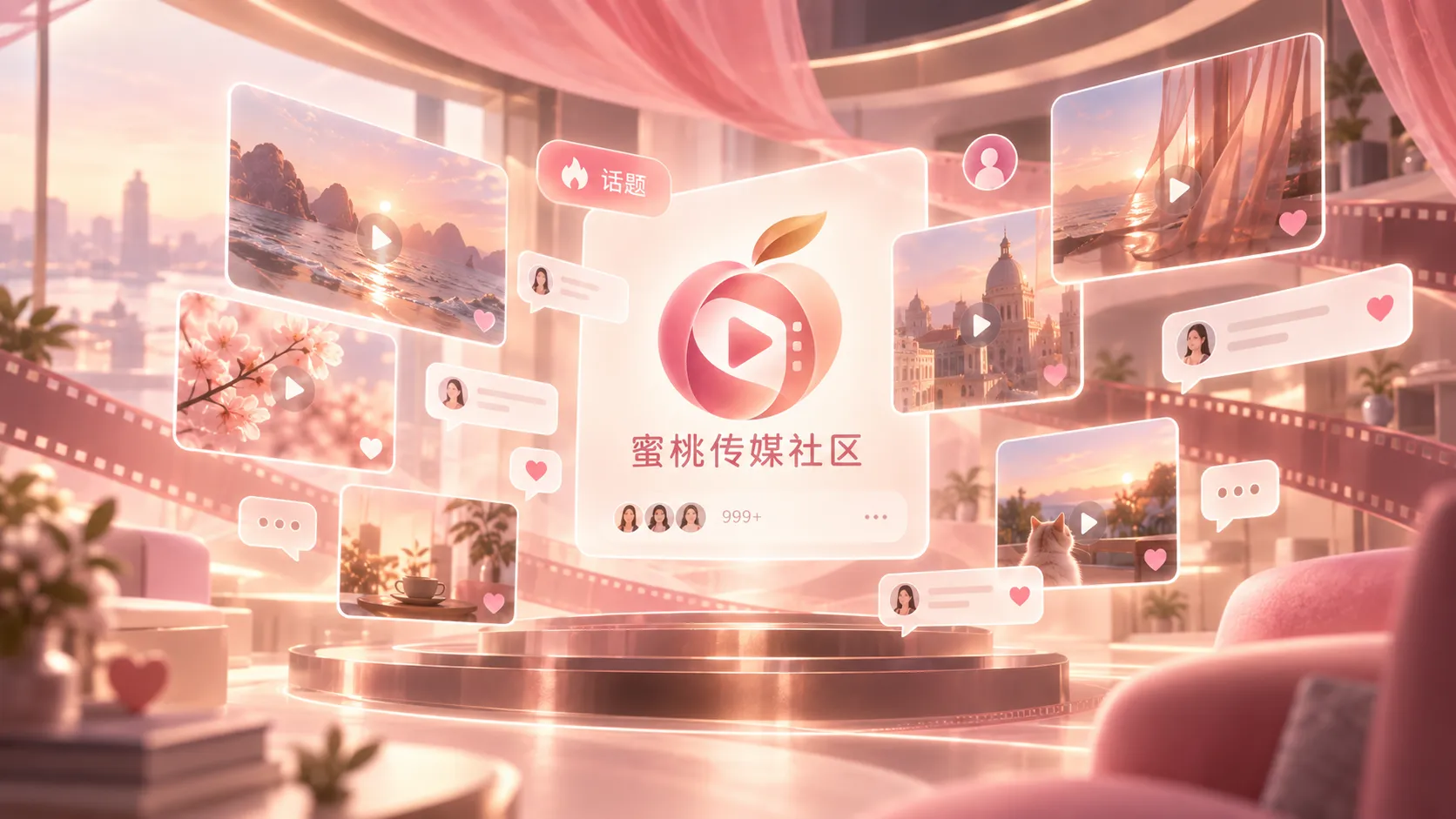 白昼街巷与自然光影